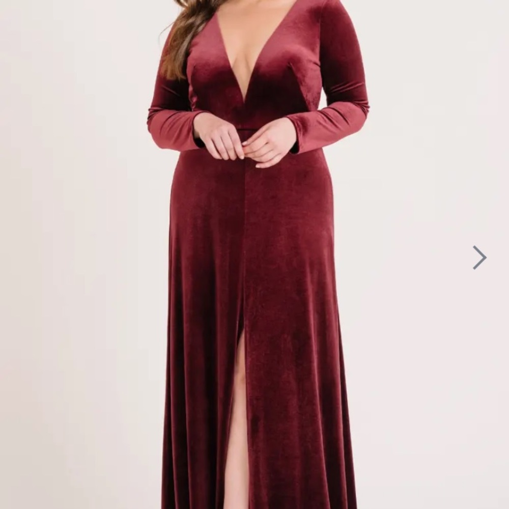 Jenny Yoo Malia Dark Berry Bridesmaids Dress UNALTERED